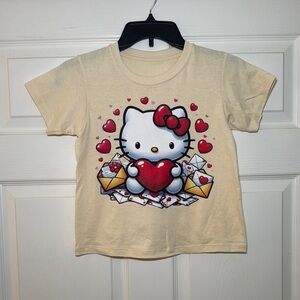 Hello Kitty Cream Red Short Sleeve Tee